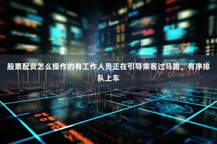 股票配资怎么操作的有工作人员正在引导乘客过马路、有序排队上车